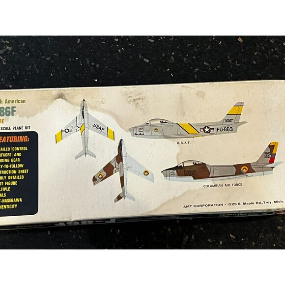 North American F-86F Sabre 1/72 Scale Model Kit A-627:100 AMT sealed - Picture 5 of 8